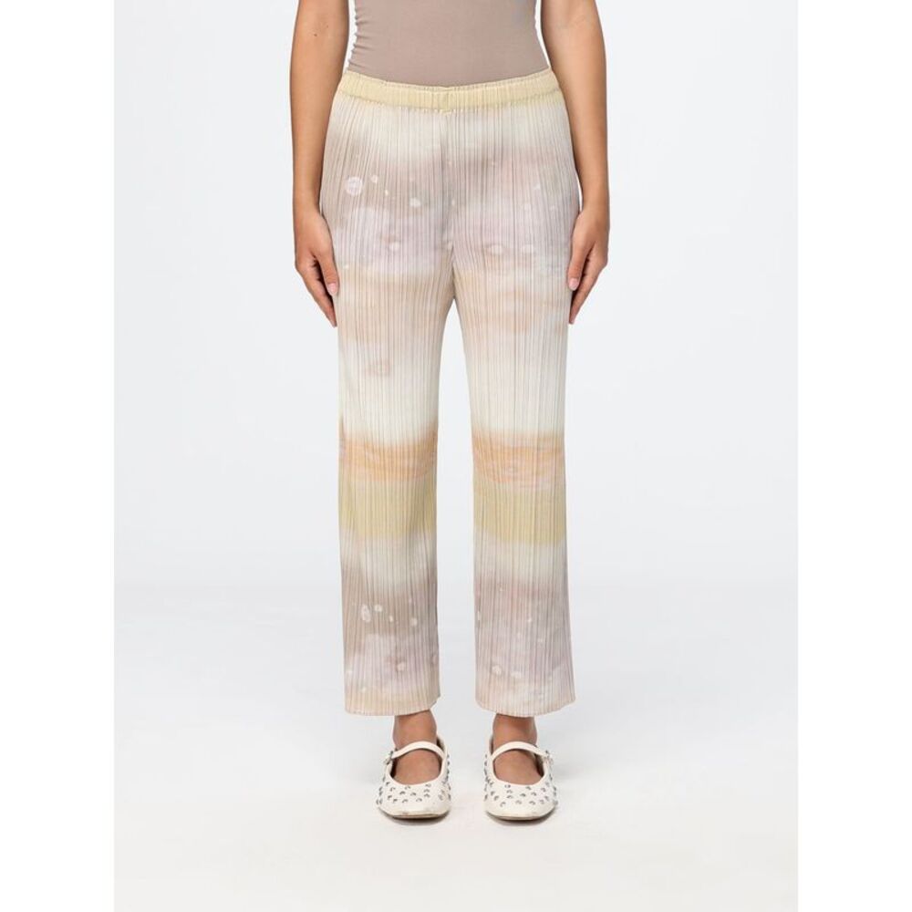 Pleats Please Issey Miyake Pleated Criªpe Cropped Flare Trousers